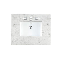 120" De Soto Bright White Double Sink Bathroom Vanity Suite with 3 cm Eternal Jasmine Pearl Quartz Top