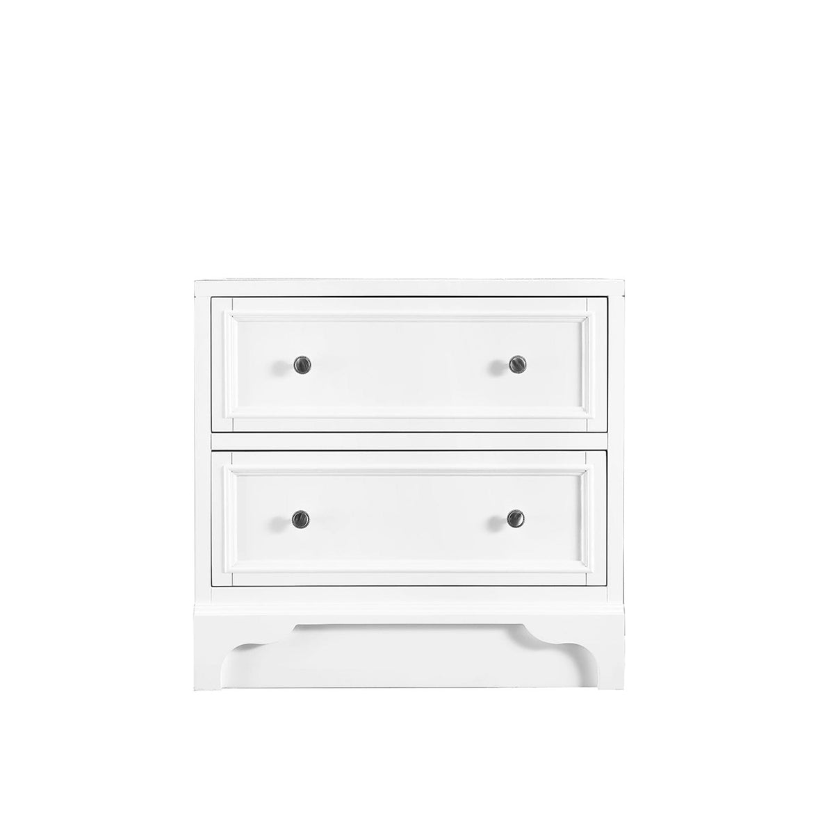 132" De Soto Bright White Double Sink Bathroom Vanity Suite with 3 cm Eternal Jasmine Pearl Quartz Top